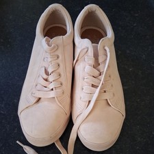 Peach canvas shoes for sale  GATESHEAD