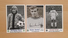 3 Autogrammkarten Borussia Mönchengladbach Wolfgang Kleff, R. Bonhof, H. Nickel comprar usado  Enviando para Brazil