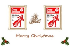 Speedway christmas card. for sale  DONCASTER