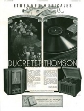 1936 ducretet thomson d'occasion  Expédié en Belgium