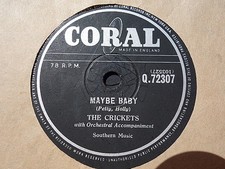CRICKETS / BUDDY HOLLY - Maybe Baby / Tell Me How 78 rpm disc (A+), usado comprar usado  Enviando para Brazil