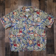 Usado, Camisa havaiana masculina Kalaheo XL caiaque paddleboard tropical botão para cima comprar usado  Enviando para Brazil