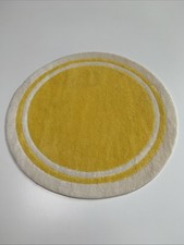 Tapete de área vintage para casa de bonecas ~ Tapete redondo amarelo para quarto infantil 8" RARO comprar usado  Enviando para Brazil
