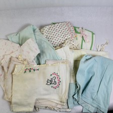 Lote de 10 vestidos infantiles usados cortadores de tela hágalo usted mismo material manchado artesanal segunda mano  Embacar hacia Mexico