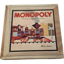Vintage monopoly wooden for sale  UK