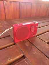 Rádio Sony ICR S10 vermelho brilhante vintage design japonês, usado comprar usado  Enviando para Brazil