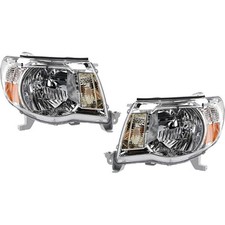 Conjunto de faróis para 2005-2011 Toyota Tacoma halogênio esquerdo e direito com lâmpada 2 peças comprar usado  Enviando para Brazil