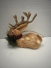 Reindeer straw christmas for sale  North Bergen