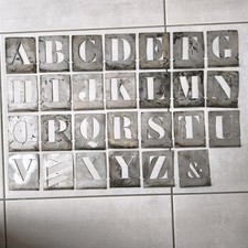 Ancien pochoir alphabet d'occasion  Badonviller