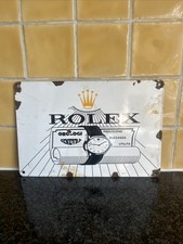 Rolex enamel advertising for sale  ROMFORD