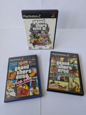 Pakiet gier GTA III, GTA Vice City i GTA San Andreas PS2 kompletny z mapami na sprzedaż  Wysyłka do Poland
