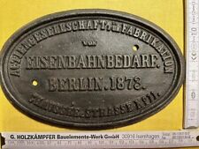 Waggonschild 1873 berlin gebraucht kaufen  Lichtenau