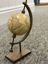 Globo estilo antigo bronze mapa do mundo náutico feito à mão linda casa ou escritório, usado comprar usado  Enviando para Brazil