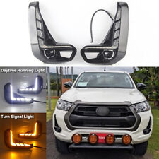 Usado, LED DRL Para Toyota Hilux Revo 2021 Diurno Luz de Nevoeiro com Sinal comprar usado  Enviando para Brazil