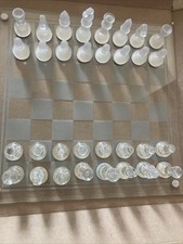 Traditional glass chess for sale  DARLINGTON