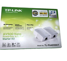 Novo Kit Inicial Adaptador TP-Link AV500 Nano Powerline - Branco - Caixa Aberta com Guia comprar usado  Enviando para Brazil