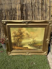 Antique signed oil for sale  LONDON