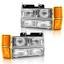 Faróis para 1994-1998 Chevy Silverado OBS C/K 1500 2500 3500 com lâmpadas de para-choque comprar usado  Enviando para Brazil
