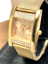 Usado, Relógio feminino Guess U0127l3 quartzo tom ouro rosa tanque de aço inoxidável 22mm comprar usado  Enviando para Brazil