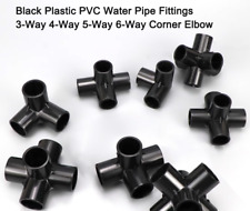 Encaixes de tubulação de água de PVC plástico preto 3 vias 4 vias 5 vias 6 vias cotovelo de canto, usado comprar usado  Enviando para Brazil