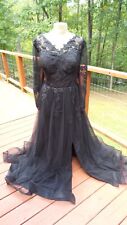 Sheer black lace for sale  Cleveland