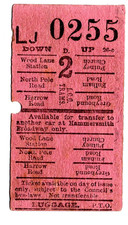 Tram ticket london for sale  UK