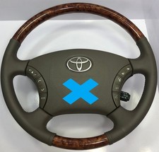 Volante Toyota Prado Land Cruiser | Madeira de couro bege cinza | AUTOTAKTIK comprar usado  Enviando para Brazil