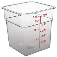 Square polycarbonate food for sale  UK