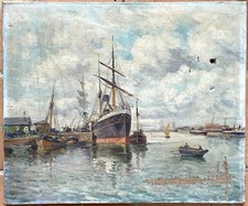 Tableau huile toile d'occasion  Fouras