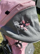 Dolls pushchair silver for sale  CATERHAM