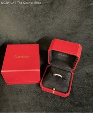 Aliança de casamento CARTIER platina 950 61 DAJ039 tamanho 10 largura 2,5 mm comprar usado  Enviando para Brazil
