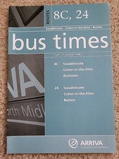 1998 arriva bus for sale  ASHBY-DE-LA-ZOUCH
