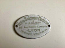 Plaque émaillée ancienne d'occasion  Bourgoin-Jallieu