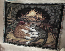 Cats woven cotton for sale  Chicopee