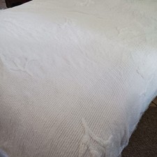 Chenille bedspread white for sale  Wilmington