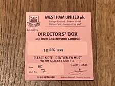 Ticket 1999 west for sale  DUNMOW
