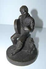 Bronze bodhran player for sale  LONDON