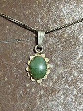 Antigo Colar de Jade de Ouro 12k 18” de Comprimento ACO comprar usado  Enviando para Brazil