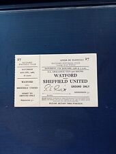 Full ticket 1967 for sale  NOTTINGHAM