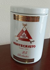 Bote / Jar Montecristo de cerámica 25 Robustos 2000 vacía/empty, Made in Spain, usado comprar usado  Enviando para Brazil