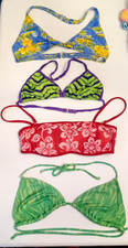 Biquíni maiô Halter Top Bandeau LOTE tamanho P - M sutiã APENAS natação separado Y2K vintage comprar usado  Enviando para Brazil