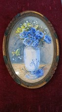 Tableau aquarelle ancienne d'occasion  Bardos
