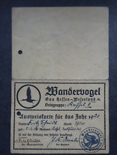 Ausweis wandervogel mitgliedsk gebraucht kaufen  Langenenslingen