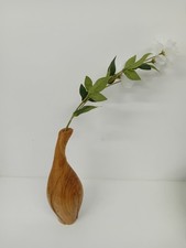 Handcrafted wooden vase for sale  UK