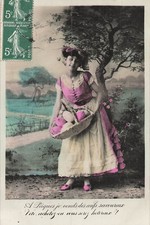 Femme tablier panier d'occasion  Vasles