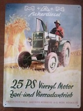 Blechschild werbung traktor gebraucht kaufen  Frankfurt am Main