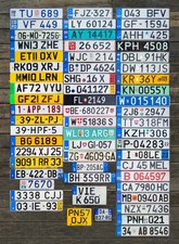European license plates d'occasion  Expédié en Belgium