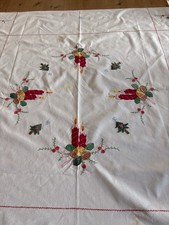 Christmas table cloth for sale  TELFORD