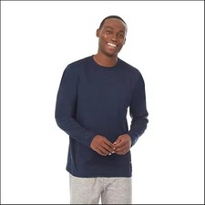Camiseta Cuddl Duds masculina azul infravermelho distante gola redonda manga longa tamanho M nova sem etiquetas comprar usado  Enviando para Brazil
