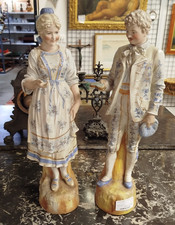 Paire statues sculpture d'occasion Paire statues sculpture d'occasion  Yffiniac